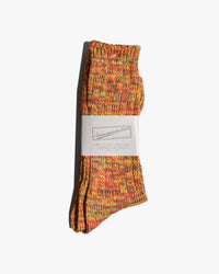 Anonymous Ism 5 Colour Mix Crew Socks - Yellow