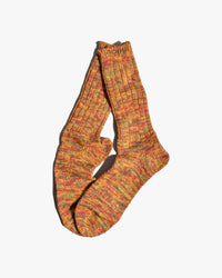 Anonymous Ism 5 Colour Mix Crew Socks - Yellow