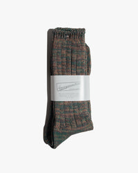 Anonymous Ism 5 Colour Mix Crew Socks - Army