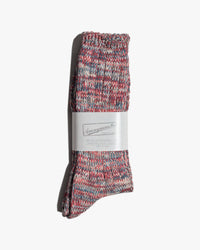 Anonymous Ism 5 Colour Mix Crew Socks - Oatmeal