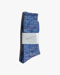Anonymous Ism 5 Colour Mix Crew Socks - Navy