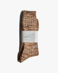 Anonymous Ism 5 Colour Mix Crew Socks - Brown