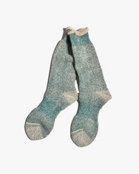 Anonymous Ism Hemp Thick Pile Crew Socks - Khaki Melange