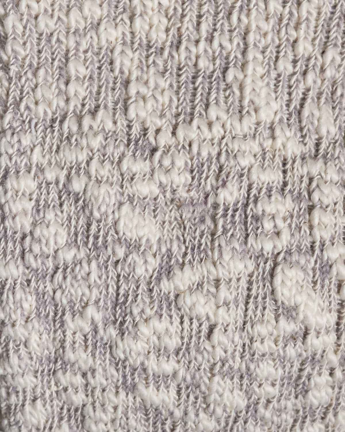 anonymous ism medium grey slub crew socks close up of knit texture
