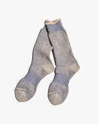 Anonymous Ism Hemp Thick Pile Crew Socks - Navy Melange