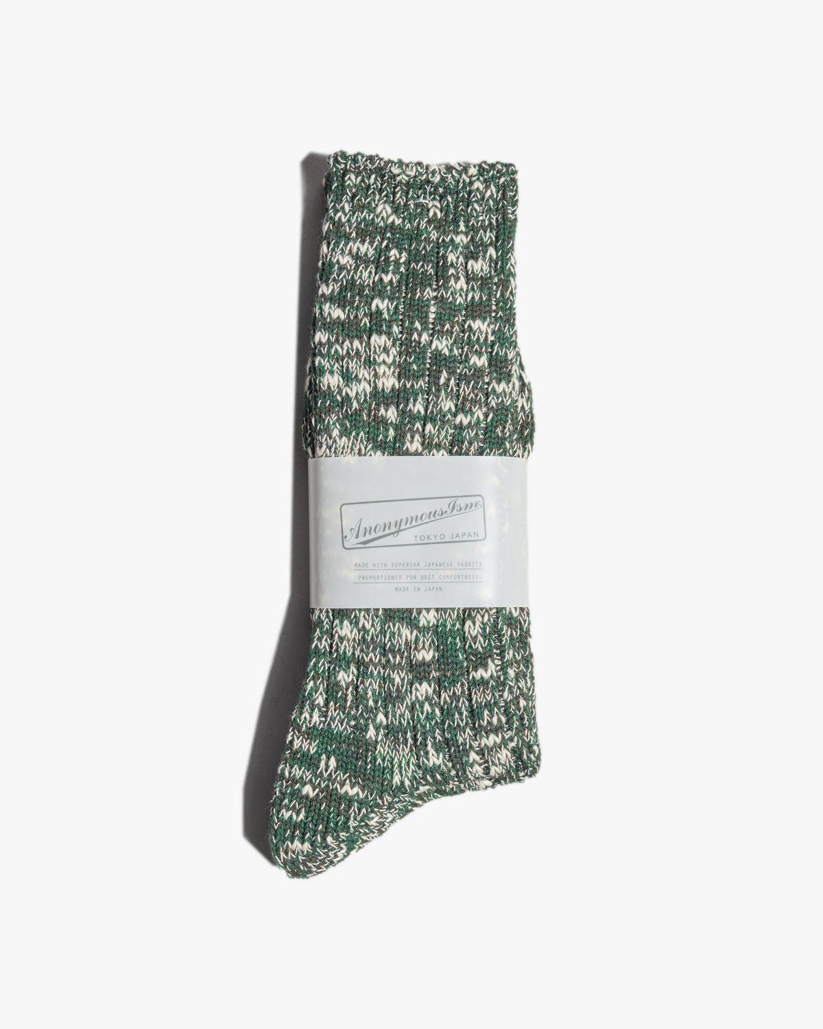 Anonymous Ism Classic Slub Crew Socks - Moss