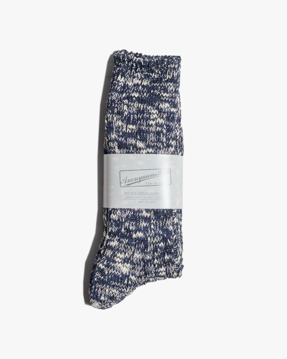 Anonymous Ism Classic Slub Crew Socks - Navy