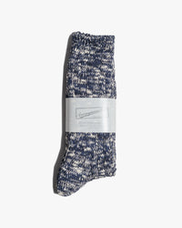 Anonymous Ism Classic Slub Crew Socks - Navy