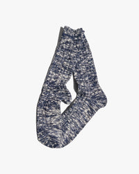 Anonymous Ism Classic Slub Crew Socks - Navy