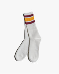 Anonymous Ism 3 Line Crew Socks - Yellow | Anonymous Ism Socks | JEANSTORE