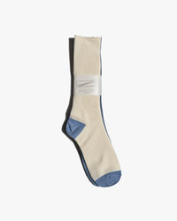Anonymous Ism American Rib 3-Pack Crew Socks - Indigo | Anonymous Ism Socks | JEANSTORE