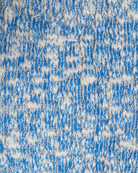anonymous ism blue slub crew socks close up of knit texture