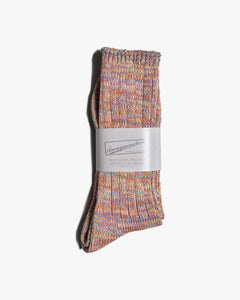 Anonymous Ism 5 Colour Mix Crew Socks - Orange