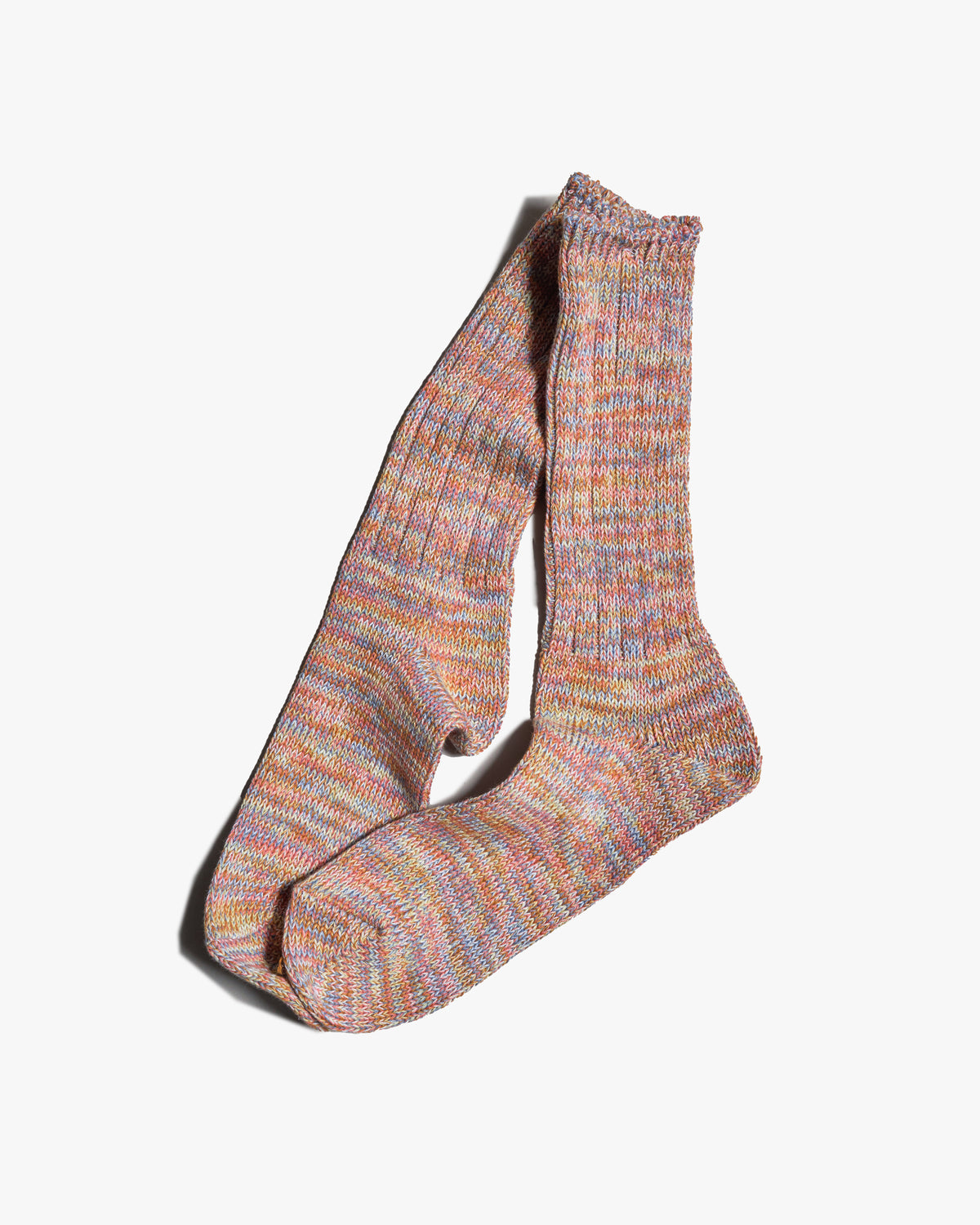 Anonymous Ism 5 Colour Mix Crew Socks - Orange | Anonymous Ism Socks | JEANSTORE