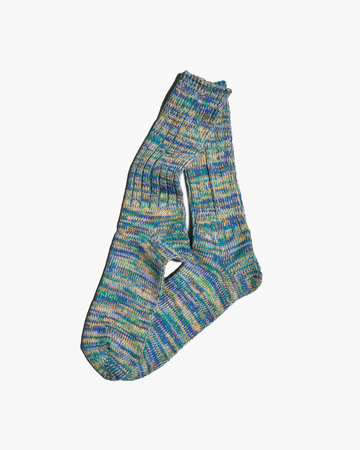 Anonymous Ism 5 Colour Mix Crew Socks - Green | Anonymous Ism Socks | JEANSTORE
