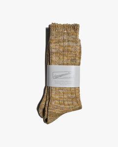 Anonymous Ism 5 Colour Mix Crew Socks - Khaki