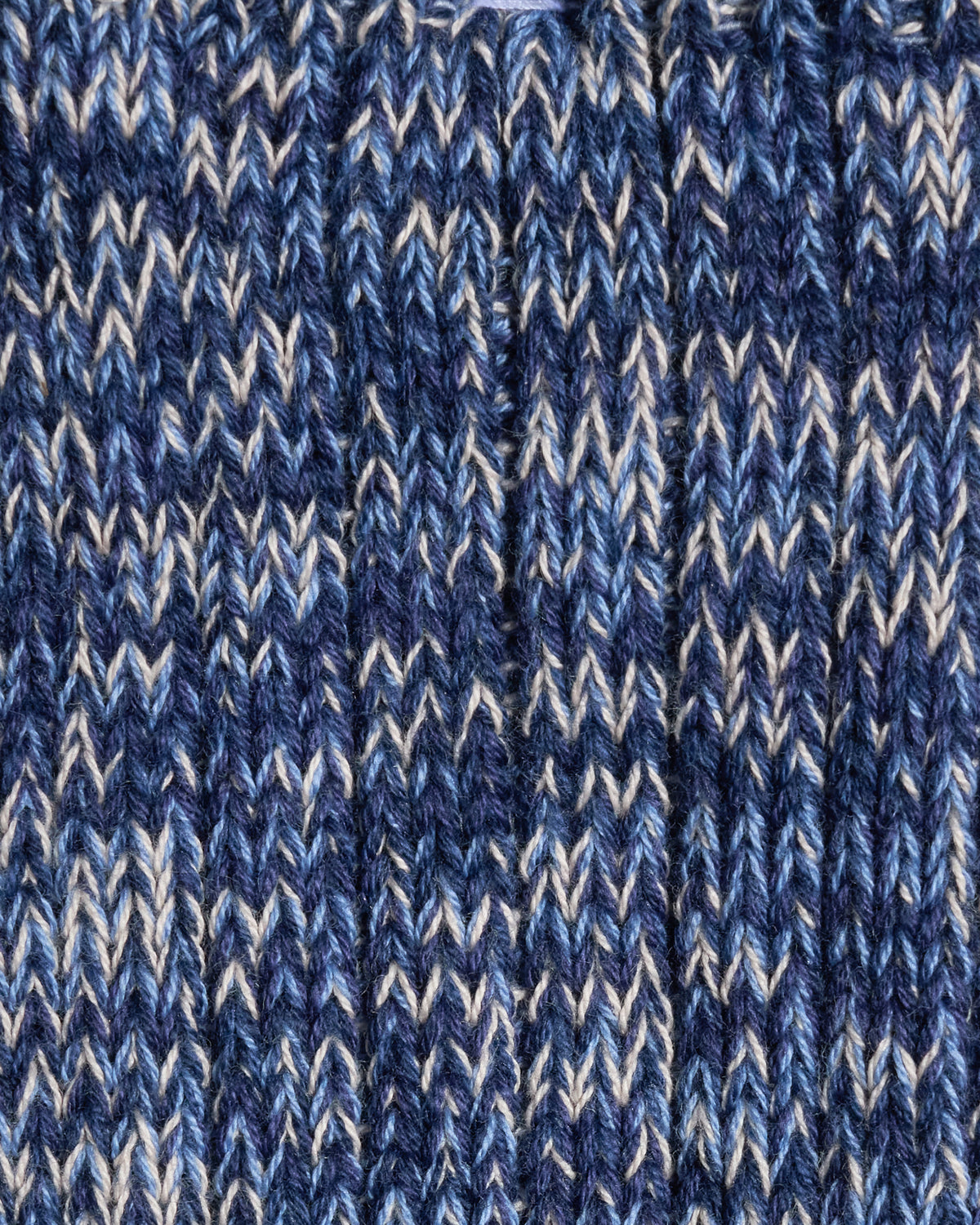 anonymous ism navy 5 colour mix socks close up of multicolour knit texture