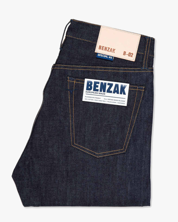 Benzak Denim Developers B-02 Regular Straight Mens Jeans - Special #2 15oz Vintage Indigo Selvedge | Benzak Denim Developers Jeans | JEANSTORE