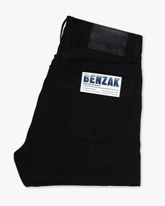 Benzak Denim Developers B-02 Regular Straight Mens Jeans - 13oz Black Slub Selvedge