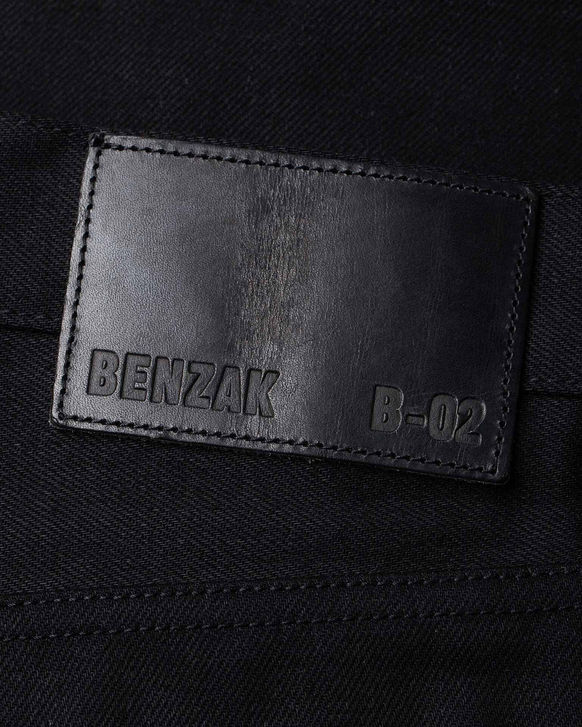 Benzak Denim Developers B-02 Regular Straight Mens Jeans - 13oz Black Slub Selvedge