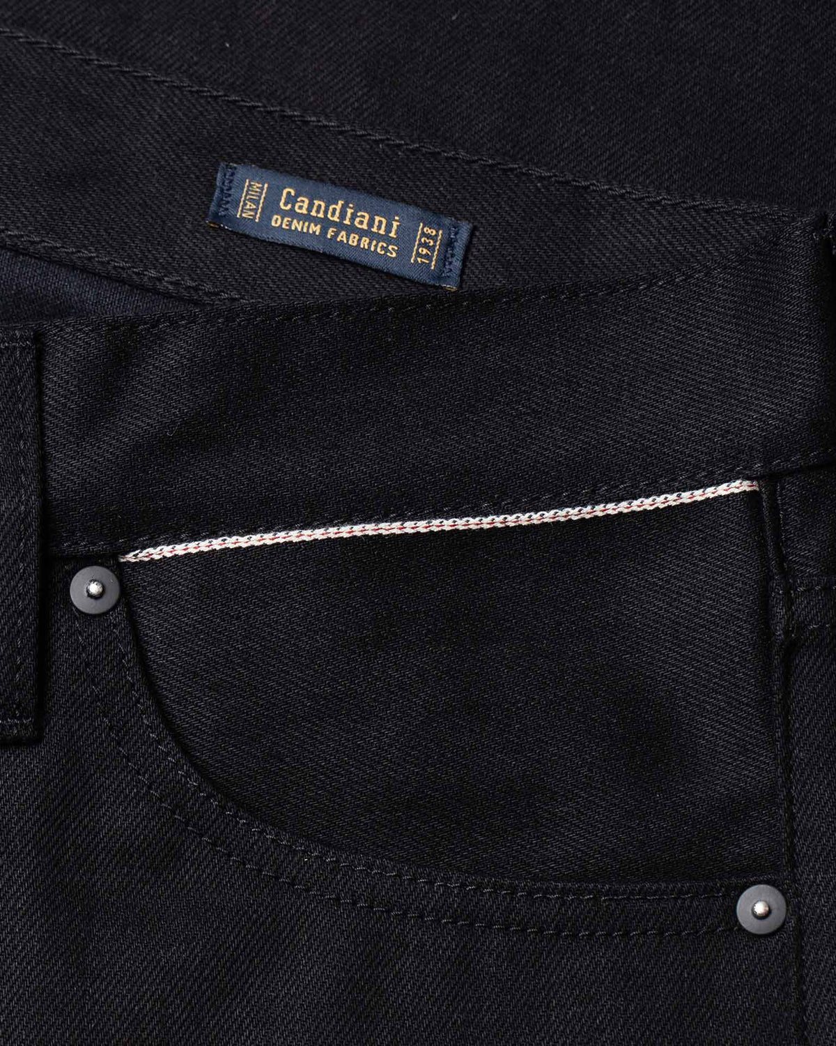 Benzak Denim Developers B-02 Regular Straight Mens Jeans - 13oz Black Slub Selvedge
