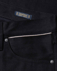 Benzak Denim Developers B-02 Regular Straight Mens Jeans - 13oz Black Slub Selvedge