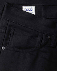 Benzak Denim Developers B-02 Regular Straight Mens Jeans - 13oz Black Slub Selvedge