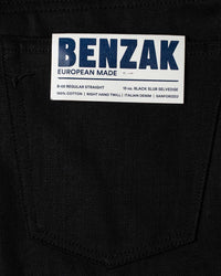 Benzak Denim Developers B-02 Regular Straight Mens Jeans - 13oz Black Slub Selvedge