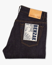 Benzak Denim Developers B-03 Regular Tapered Mens Jeans - 13oz Brown Cotton Selvedge
