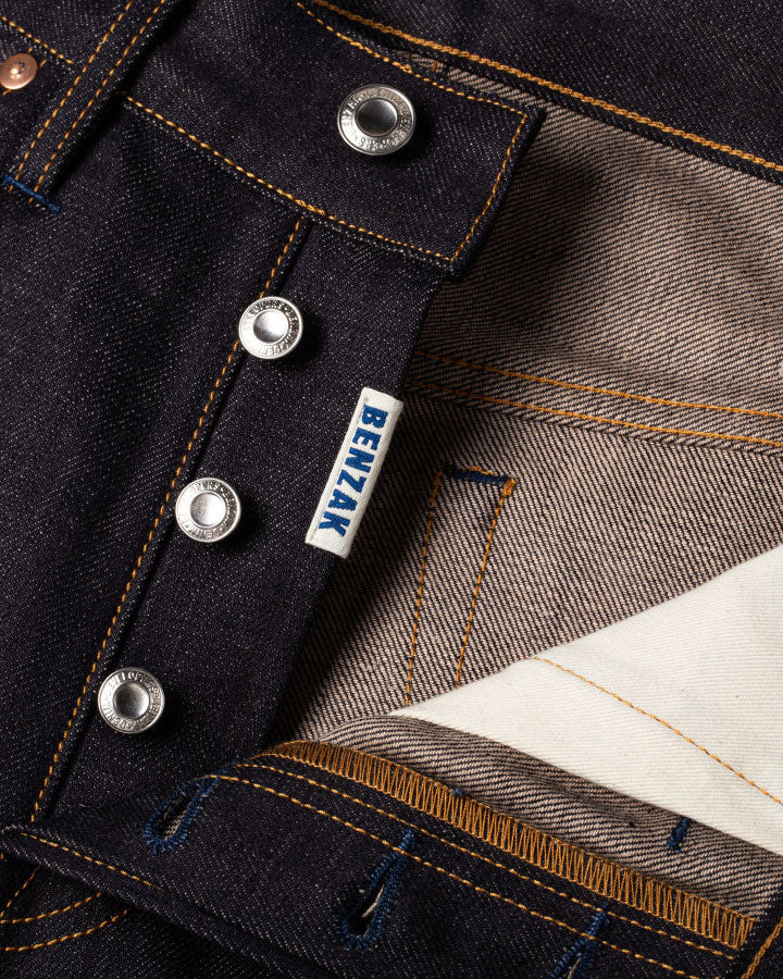 Benzak Denim Developers B-03 Regular Tapered Mens Jeans - 13oz Brown Cotton Selvedge