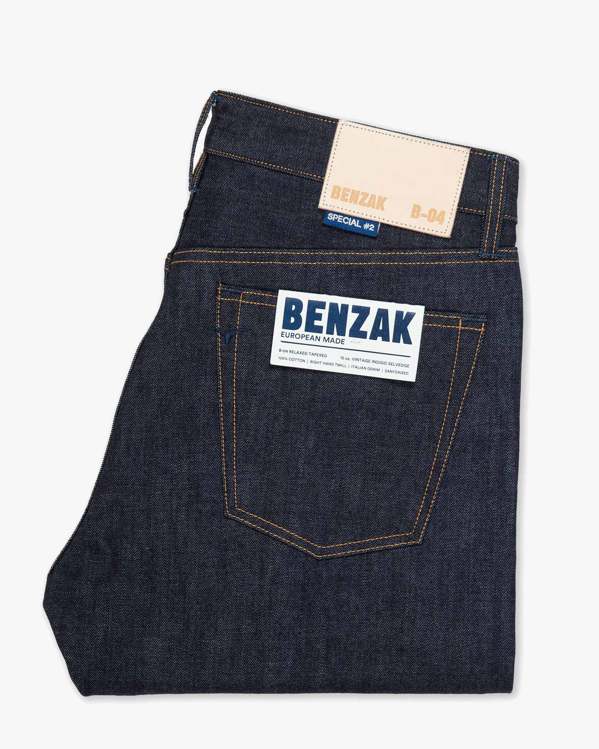Benzak Denim Developers B-04 Relaxed Tapered Mens Jeans - Special #2 15oz Vintage Indigo Selvedge | Benzak Denim Developers Jeans | JEANSTORE