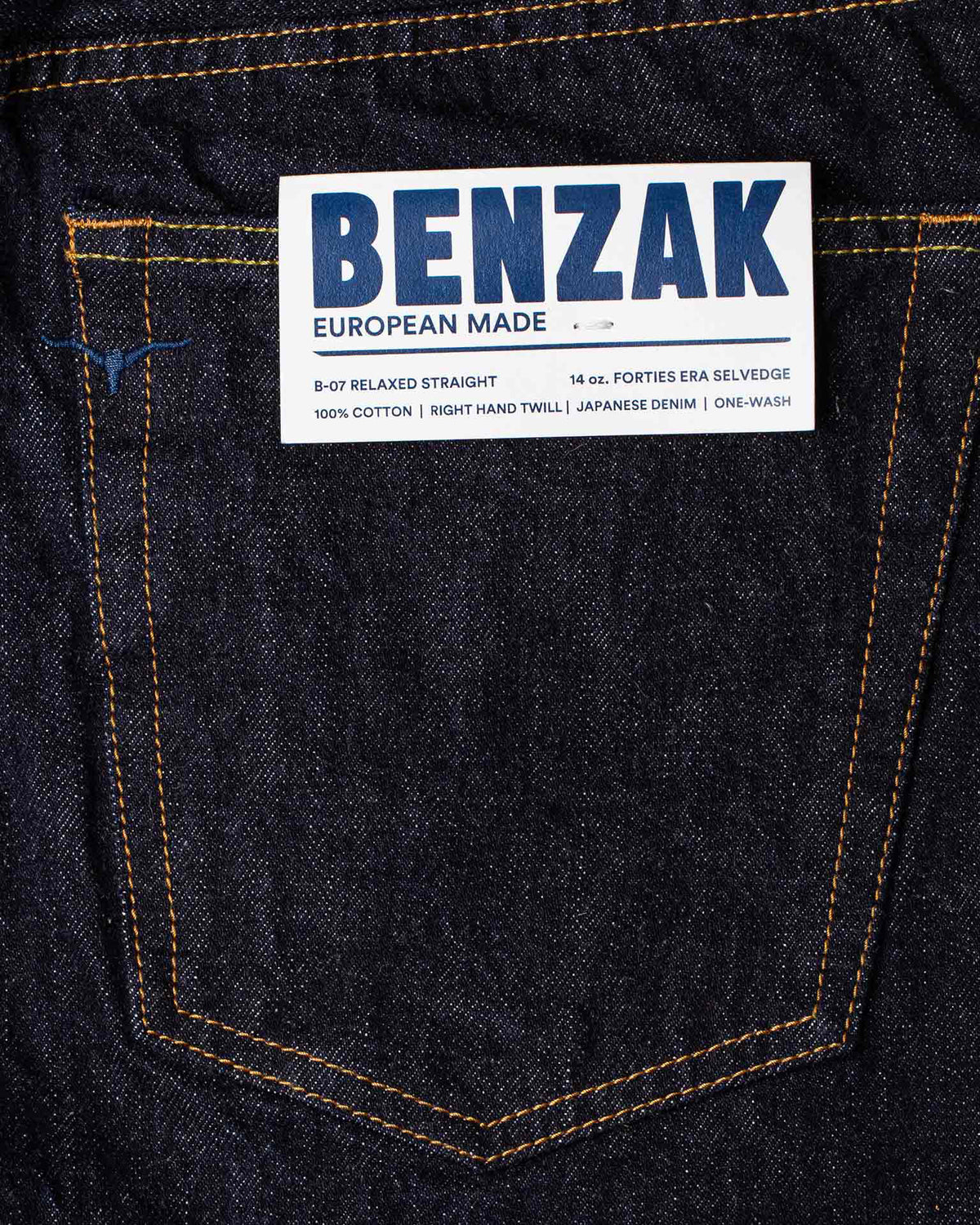 Benzak Denim Developers B-07 Relaxed Straight Mens Jeans - 14oz Forties Era Selvedge