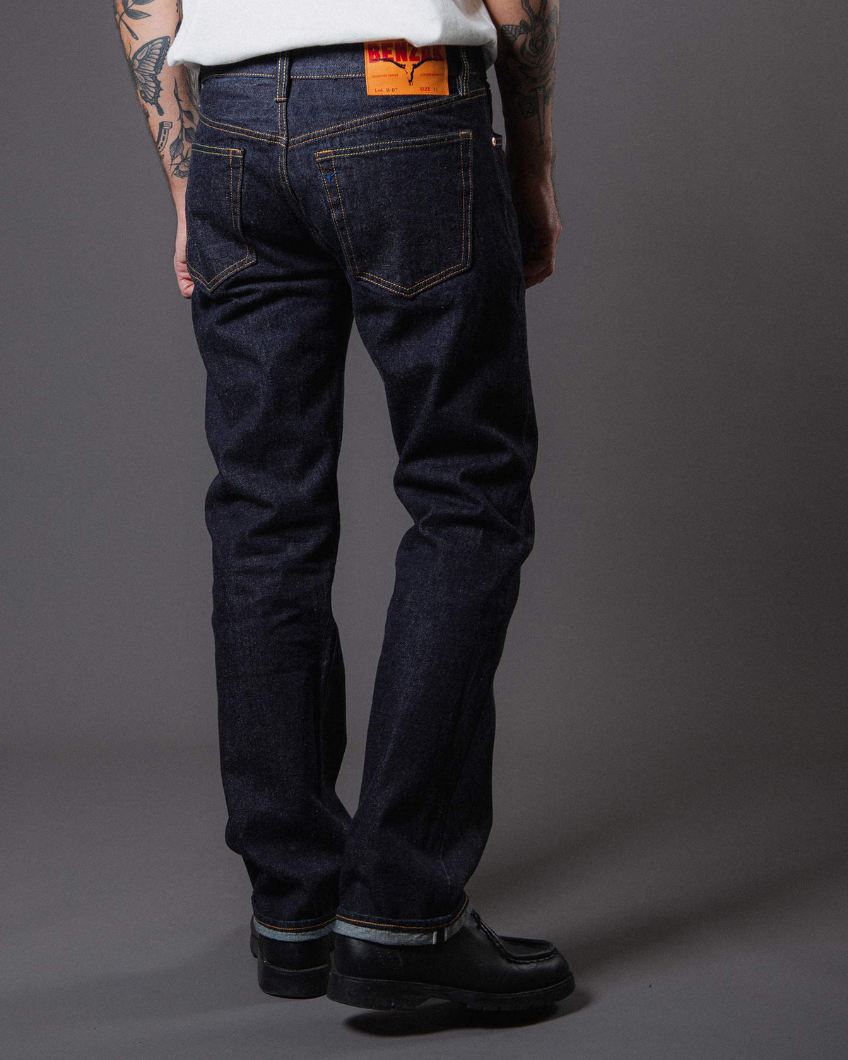 Benzak Denim Developers B-07 Relaxed Straight Mens Jeans - 14oz Forties Era Selvedge