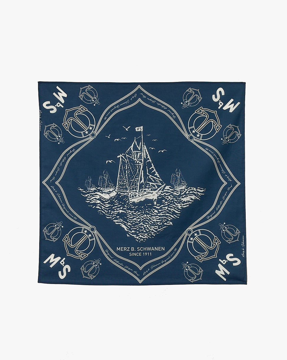 Merz b. Schwanen Bandana - Ink Blue | Merz b. Schwanen Bandanas | Jeanstore