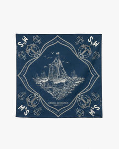 Merz b. Schwanen Good Basics Bandana - Ink Blue