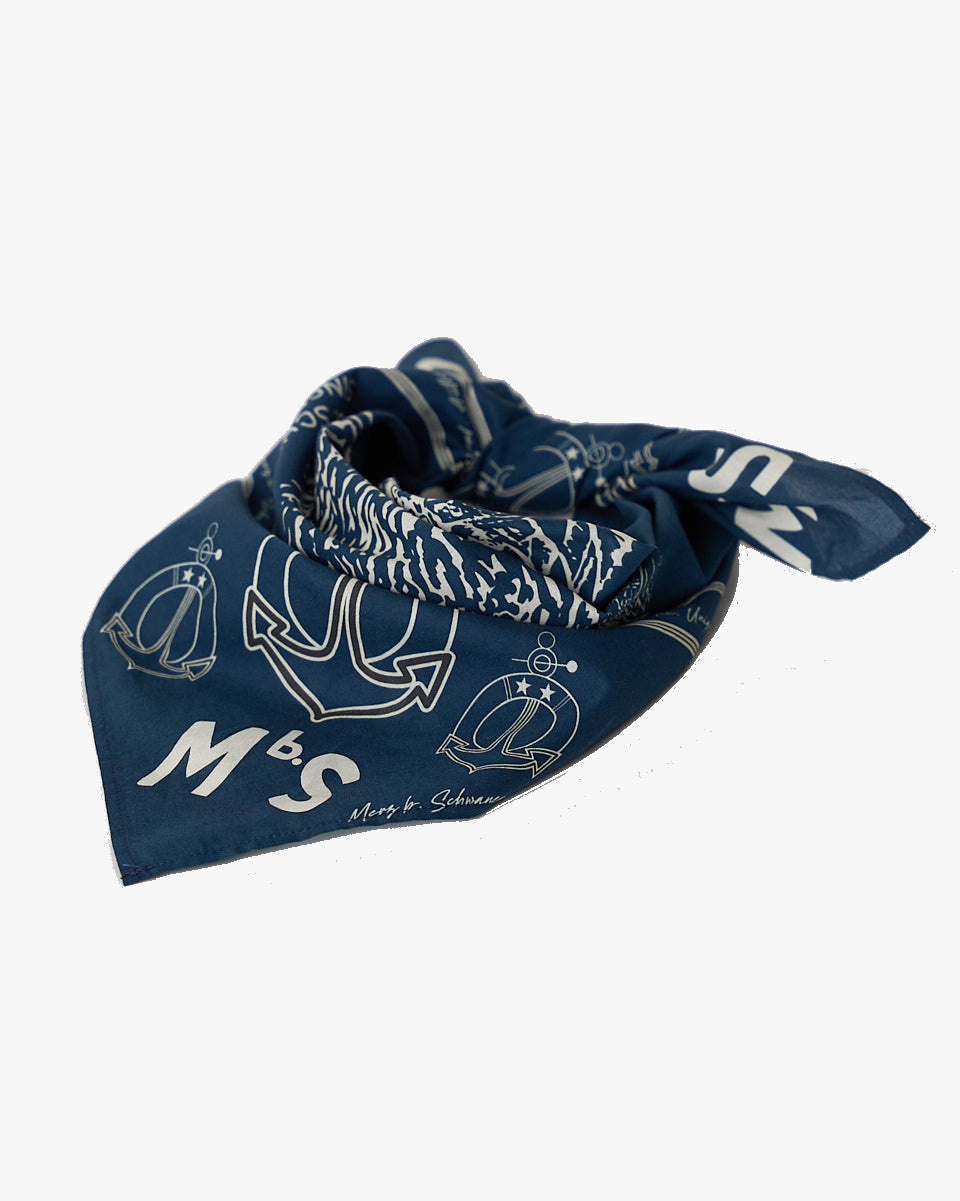 Merz b. Schwanen Bandana - Ink Blue | Merz b. Schwanen Bandanas | Jeanstore