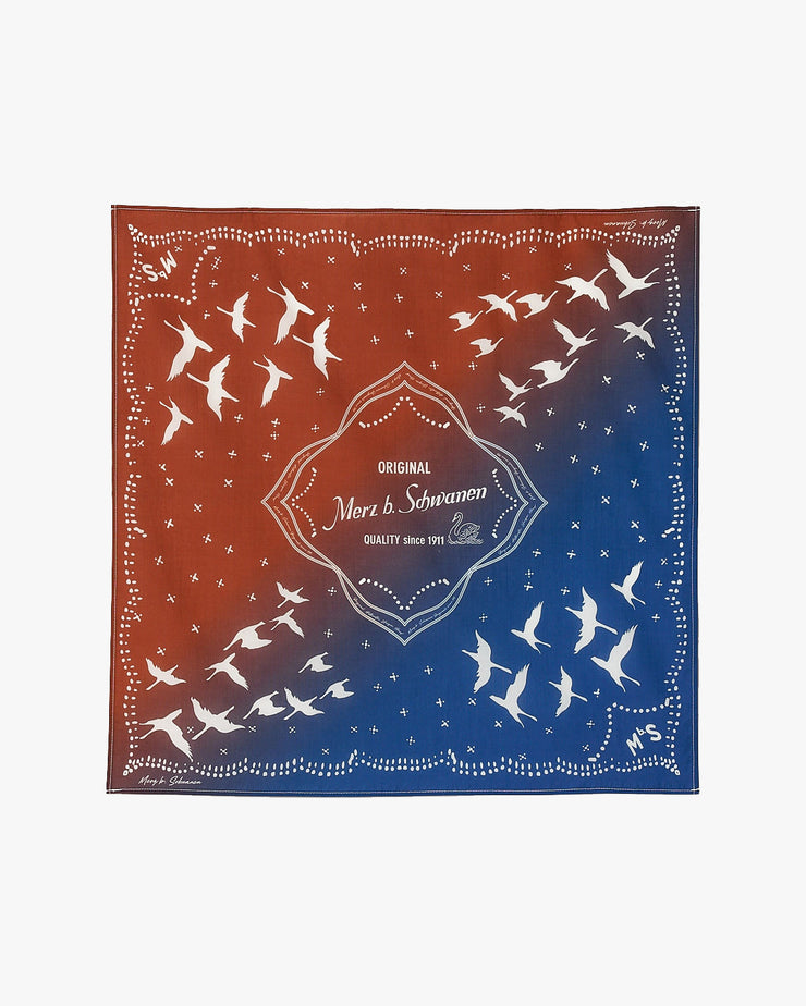 Merz B Schwanen Good Basics Bandana - Vintage Blue / Caramel