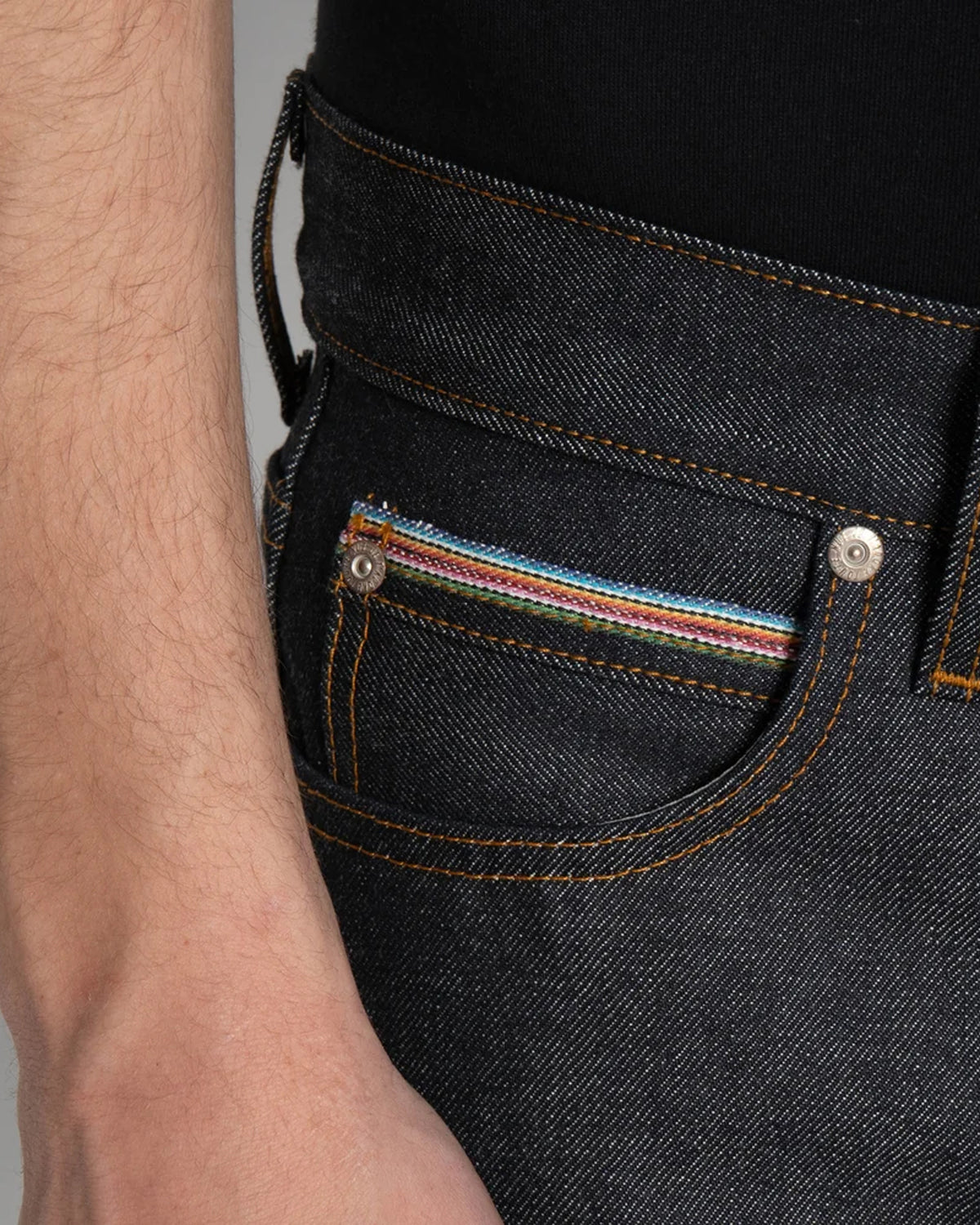 Naked & Famous Denim Super Guy Skinny Mens Jeans - Dia De Los Muertos Selvedge | Naked & Famous Denim Jeans | Jeanstore