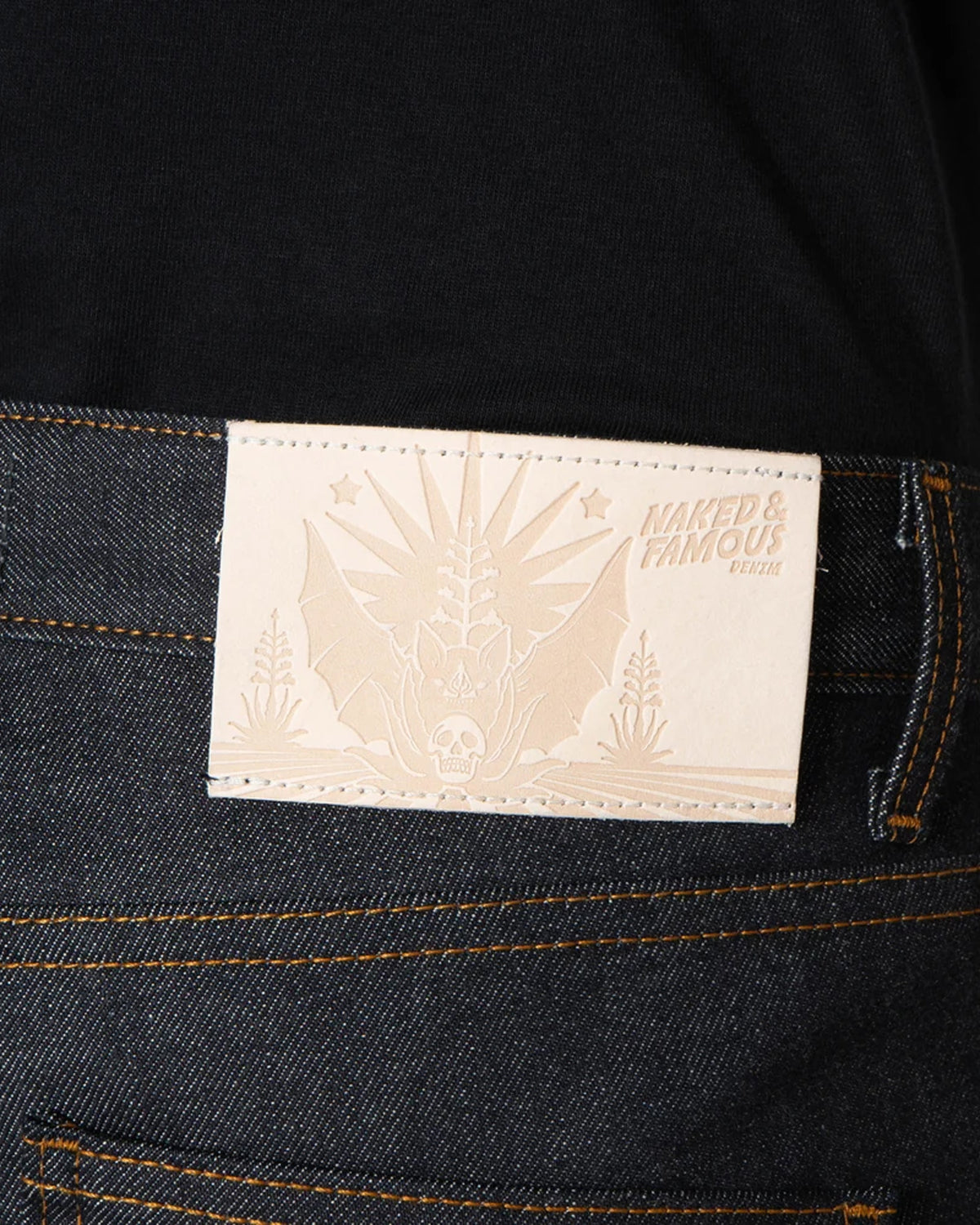 Naked & Famous Denim Super Guy Skinny Mens Jeans - Dia De Los Muertos Selvedge | Naked & Famous Denim Jeans | Jeanstore