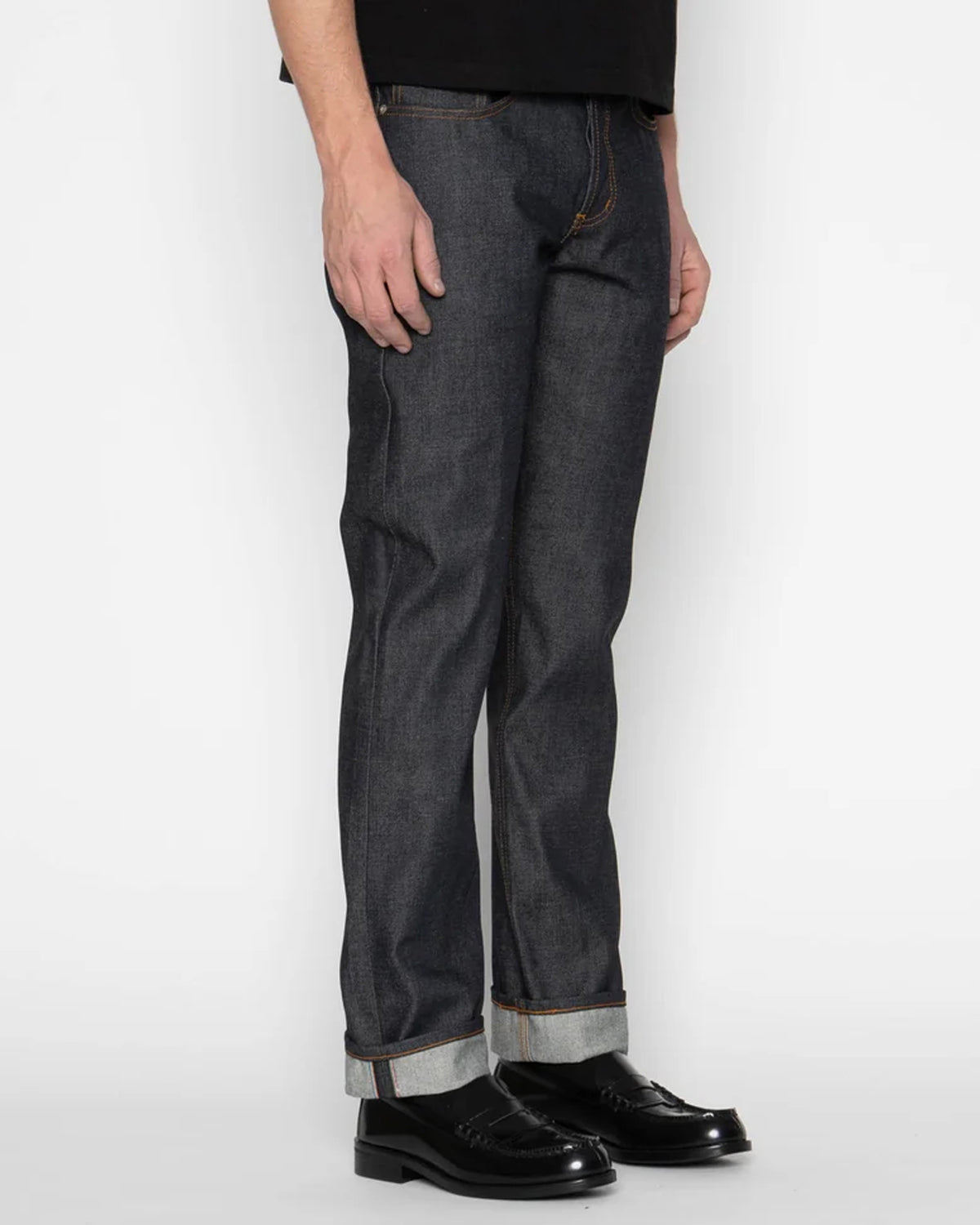 Naked & Famous Denim Weird Guy Regular Tapered Mens Jeans - Dia De Los Muertos Selvedge