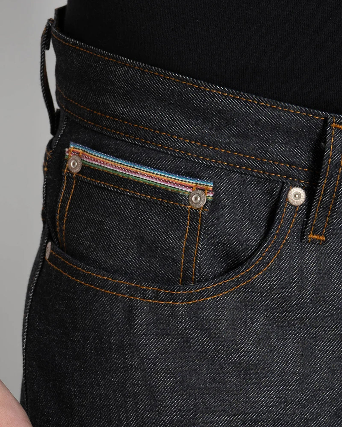 Naked & Famous Denim Weird Guy Regular Tapered Mens Jeans - Dia De Los Muertos Selvedge