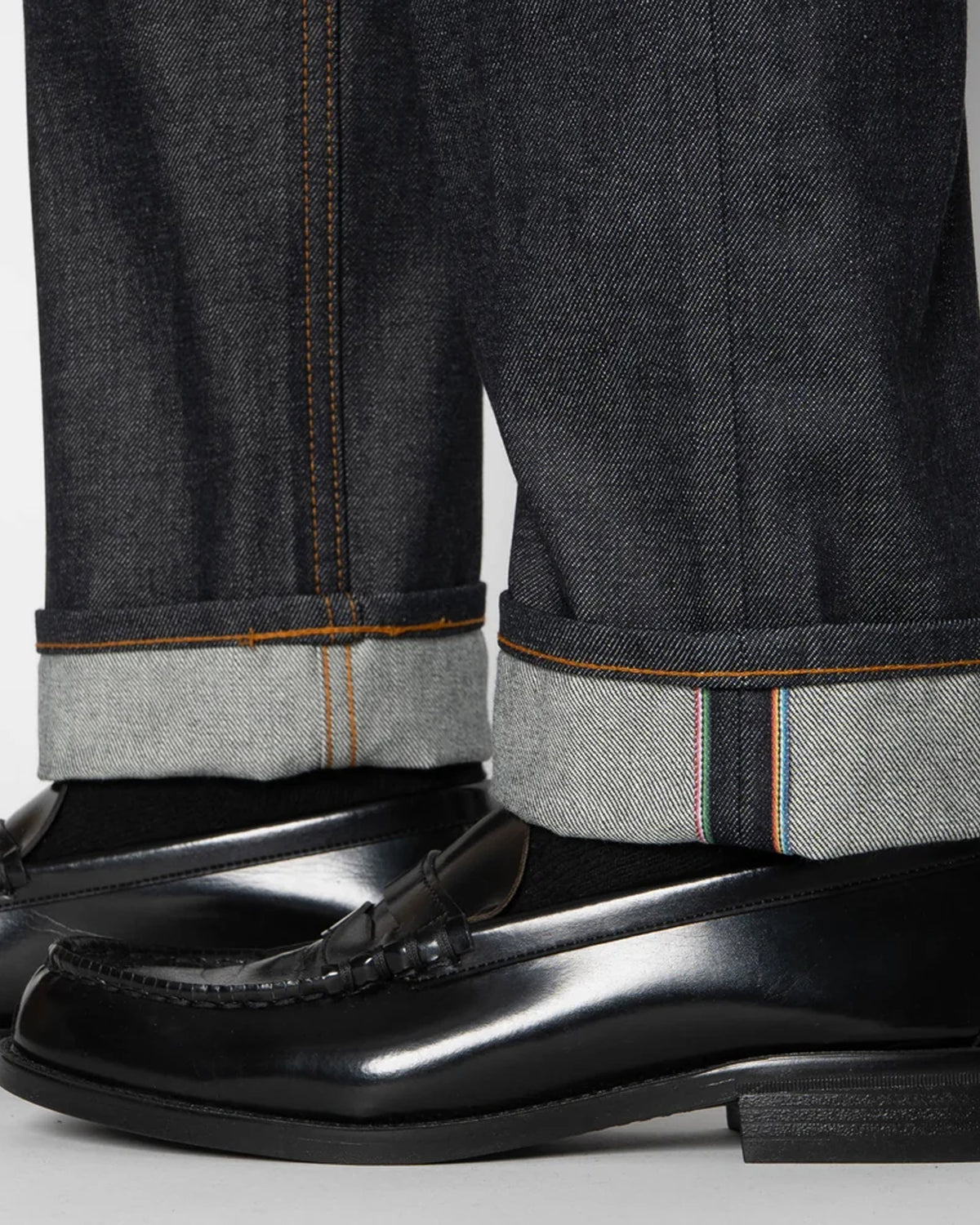 Naked & Famous Denim Weird Guy Regular Tapered Mens Jeans - Dia De Los Muertos Selvedge