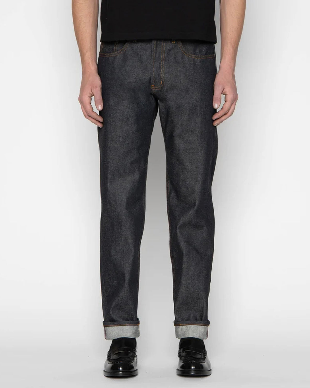 Naked & Famous Denim Easy Guy Relaxed Tapered Mens Jeans - Dia De Los Muertos Selvedge | Naked & Famous Denim Jeans | Jeanstore