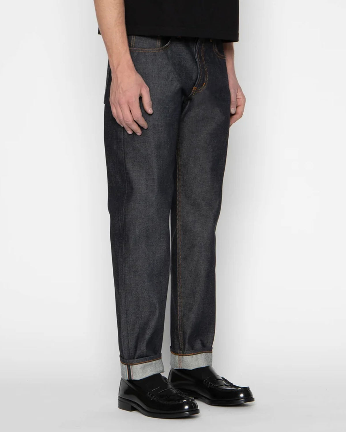 Naked & Famous Denim Easy Guy Relaxed Tapered Mens Jeans - Dia De Los Muertos Selvedge | Naked & Famous Denim Jeans | Jeanstore