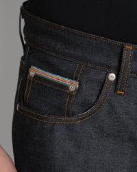 Naked & Famous Denim Easy Guy Relaxed Tapered Mens Jeans - Dia De Los Muertos Selvedge | Naked & Famous Denim Jeans | Jeanstore