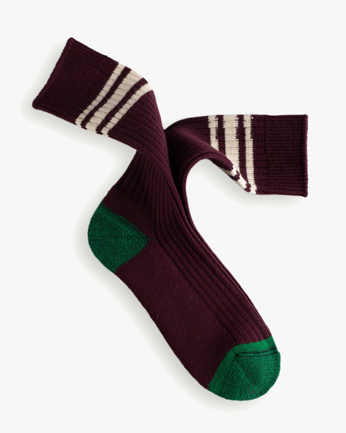 Thunders Love Nautical Turn Socks - Beach Break Burgundy