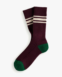 Thunders Love Nautical Turn Socks - Beach Break Burgundy