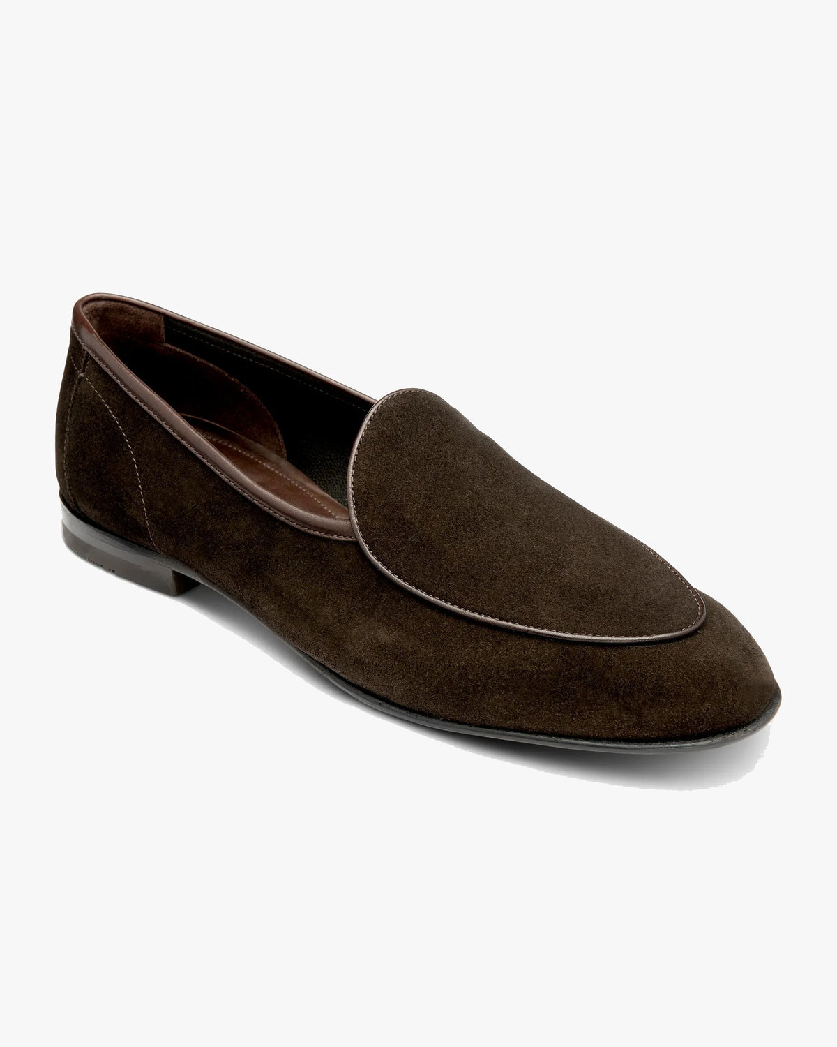 Loake Lifestyle Belgrave Apron Loafer - Dark Brown Suede