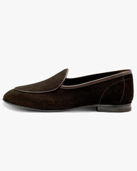 Loake Lifestyle Belgrave Apron Loafer - Dark Brown Suede