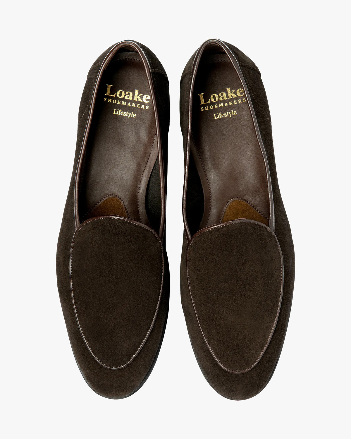 Loake Lifestyle Belgrave Apron Loafer - Dark Brown Suede